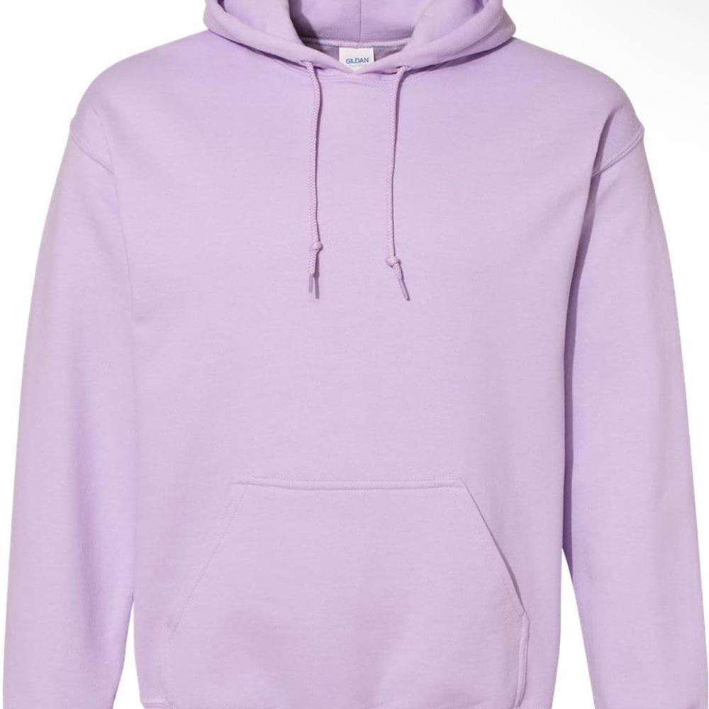 Gildan Men's Light Purple Hoodie